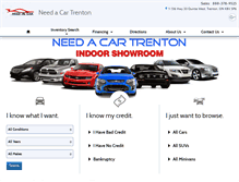 Tablet Screenshot of needacartrenton.com